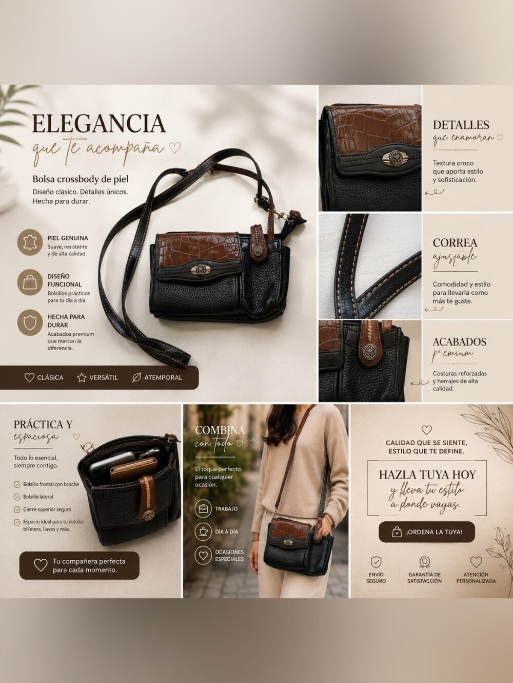 Brighton vintage Clutch Wallet Black/Brown 🤎 Crossbody